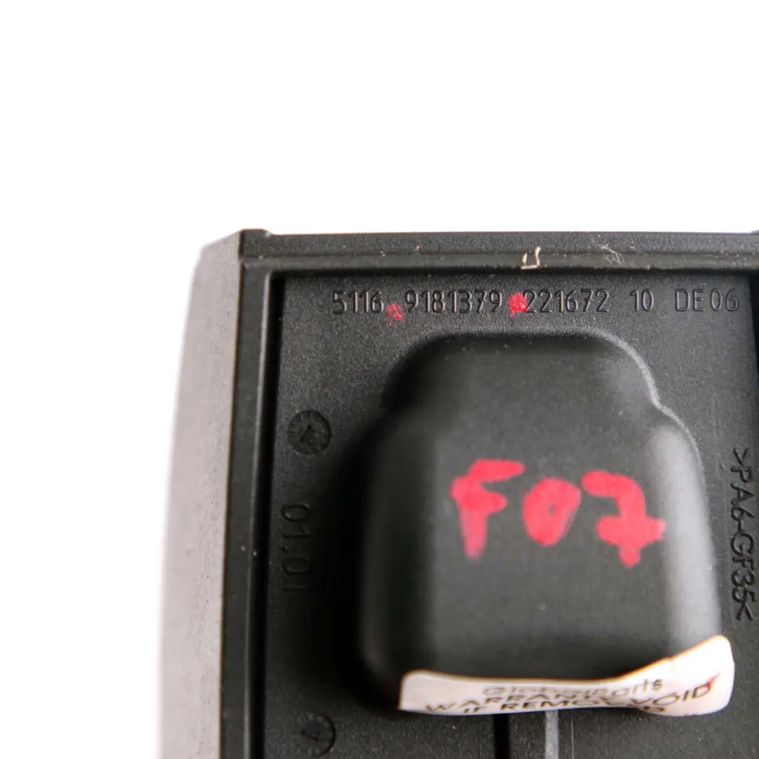 BMW F07 Aschenbecher Mittelkonsole Dashboard Lagerung Trim Aschenbecher - SKU 9181379 - Teilenummer 9181379