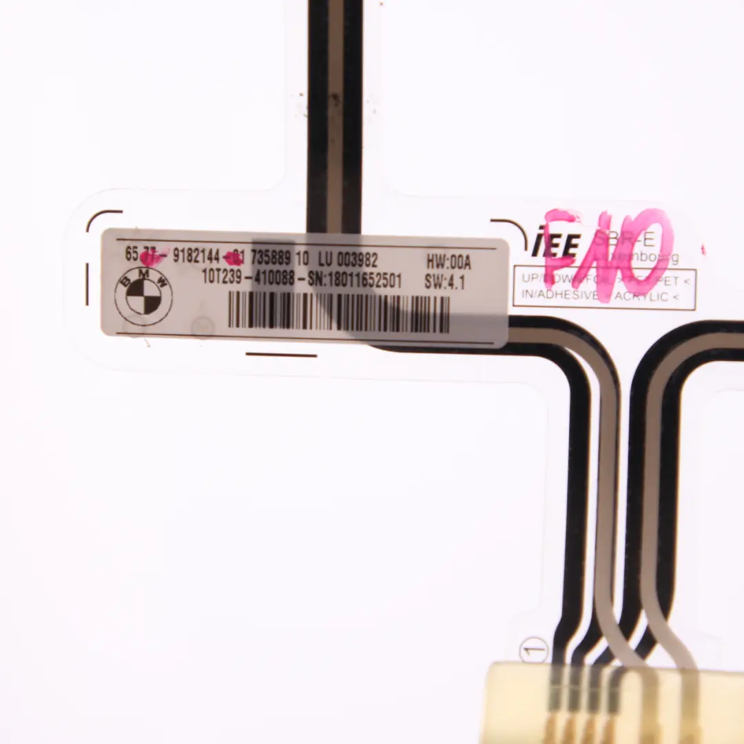 Occupancy Mat Front Passenger Seat Sensor Control Unit to BMW F01 F10 F11 with Part number 9182144 BMW F01 F10 F11 Occupancy Mat Front Passenger Seat Sensor Control Unit - SKU 9182144 - Part number 9182144