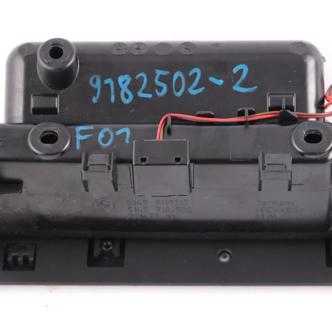BMW F01 F02 F03 Posacenere console centrale Portacenere Alluminio - SKU 9182502-2 - Numero di parte 9182502