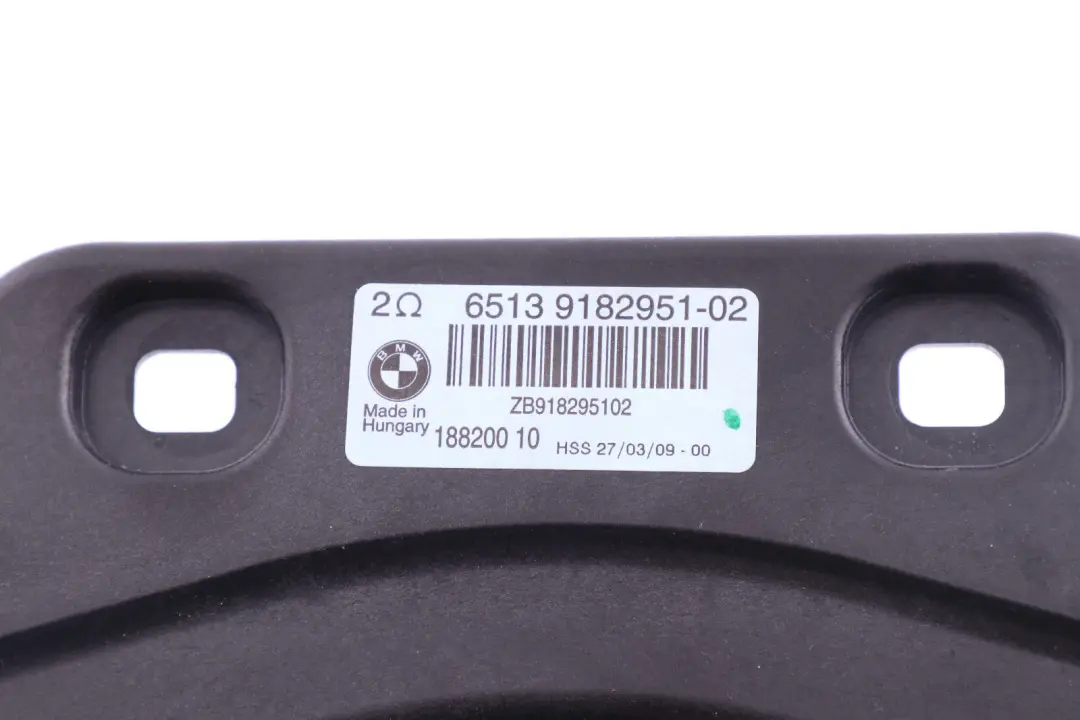 BMW Z4 E89 Cabrio Roadster Stereo-System Speaker Woofer Central - SKU 9182951 - Part number 9182951