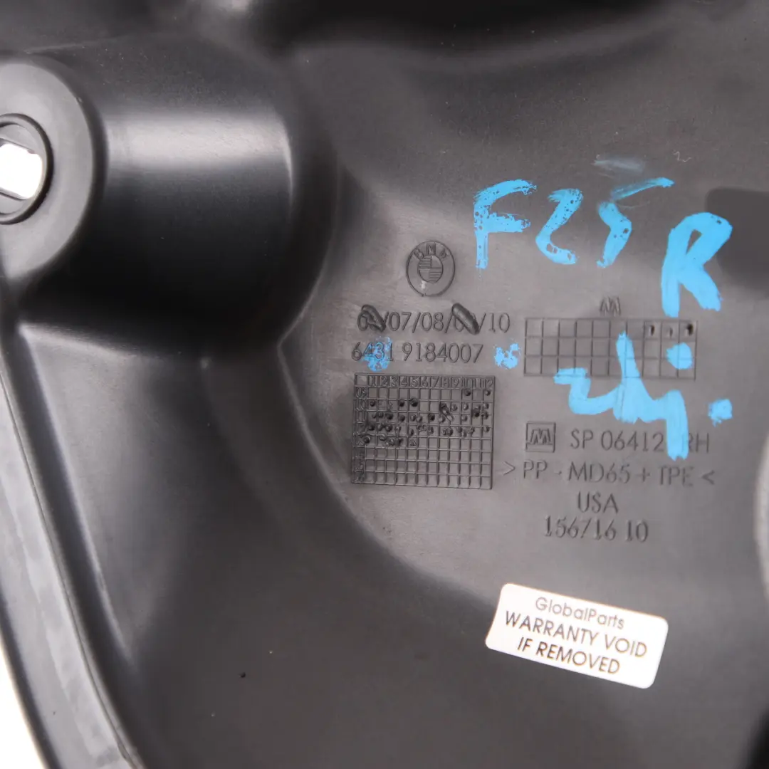 BMW X3 F25 Capot Charnière Droite Plaque de Protection Avant - SKU 9184007 - Numéro de pièce 9184007