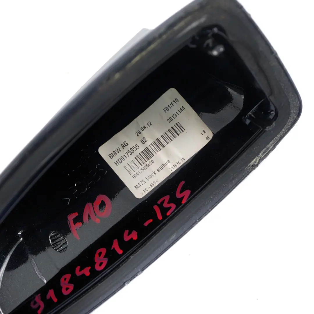BMW F10 Leergehäuse Dachantenne Abdeckung Black Sapphire Metallic 475 - SKU 9184814-BS - Teilenummer 9184814