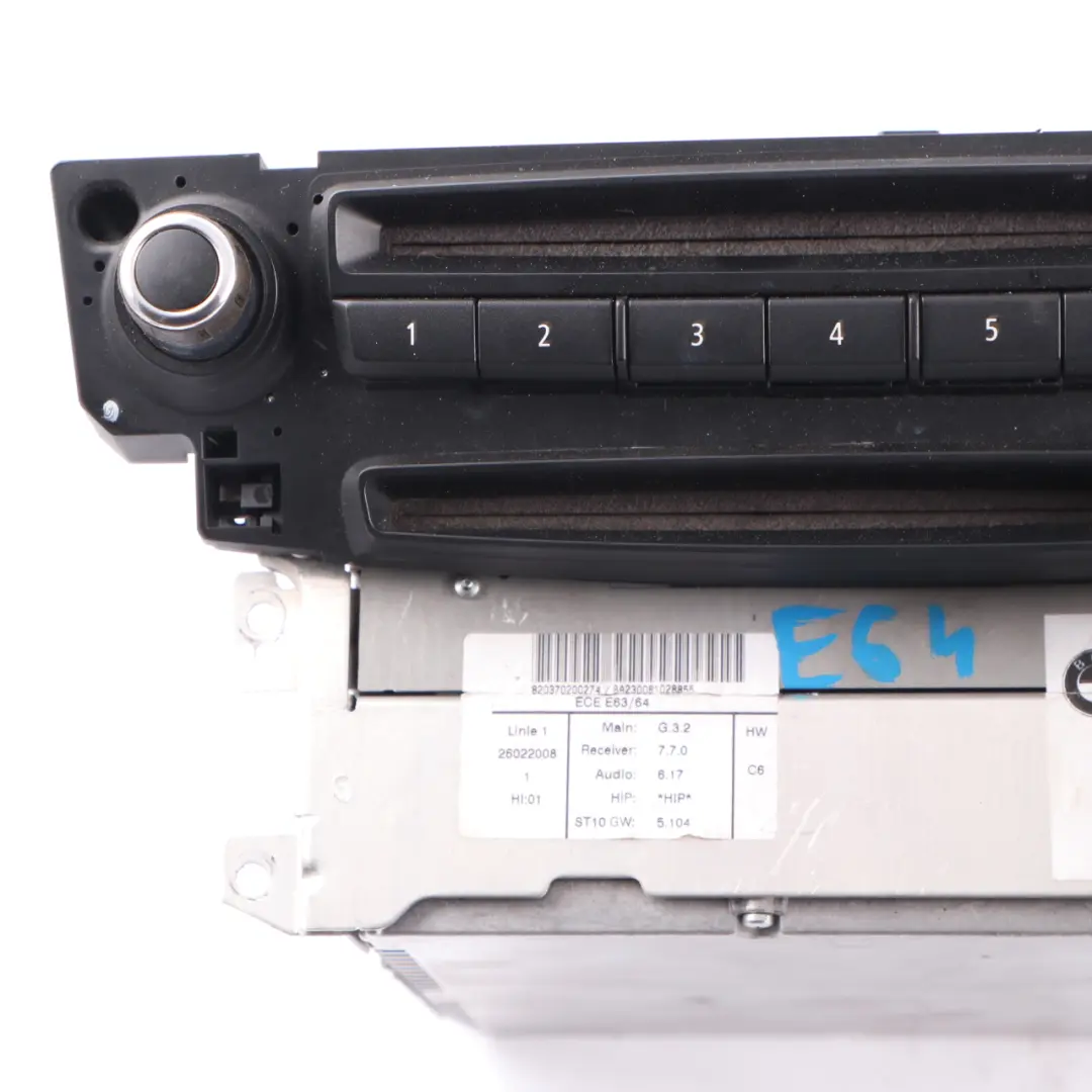 CCC Sat Navigation System CD Player Head Unit to BMW E64 with Part number 9185528 BMW E64 CCC Sat Navigation System CD Player Head Unit - SKU 9185528 - Part number 9185528