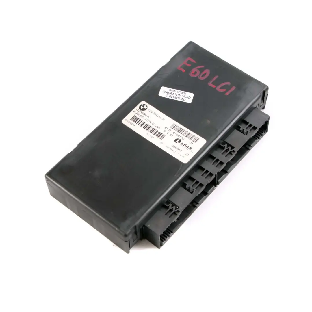 BMW 5 6 Series E60 E61 LCI E63 E64 Body Gateway Module ECU Control Unit - SKU 9186170 - Part number 9221110