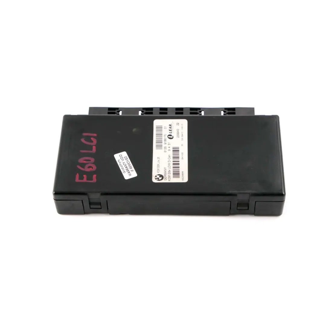 BMW 5 6 Series E60 E61 LCI E63 E64 Body Gateway Module ECU Control Unit - SKU 9186170 - Part number 9221110