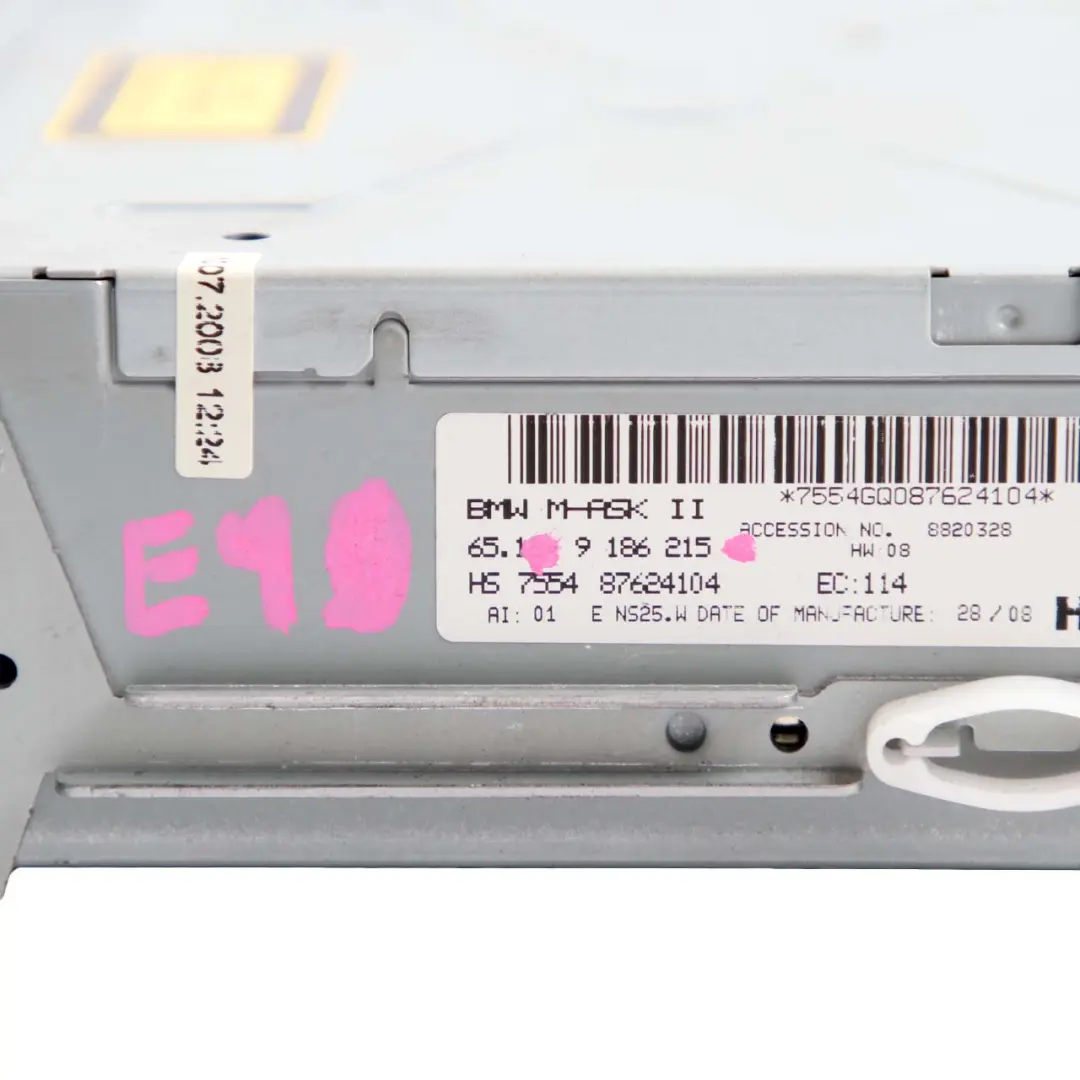  Audio Controller BMW E90 System Control Unit Module Navigation - SKU 9186215 - Part number 9186215