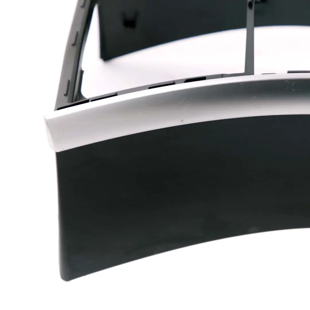 Consola Central Trasera Cubierta Panel Negro Cromo para BMW F07 GT con número de pieza 9187498 BMW F07 GT Consola Central Trasera Cubierta Panel Negro Cromo - SKU 9187498 - Número de pieza 9187498