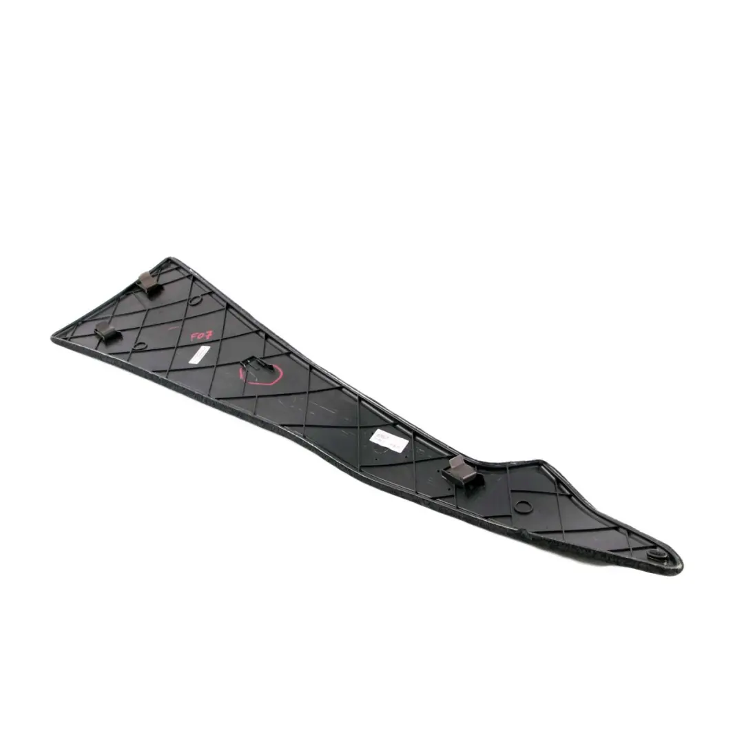 Front Left N/S Centre Console Trim Panel Cover Black to BMW 5 F07 GT with Part number 9187509 BMW 5 F07 GT Front Left N/S Centre Console Trim Panel Cover Black - SKU 9187509 - Part number 9187509