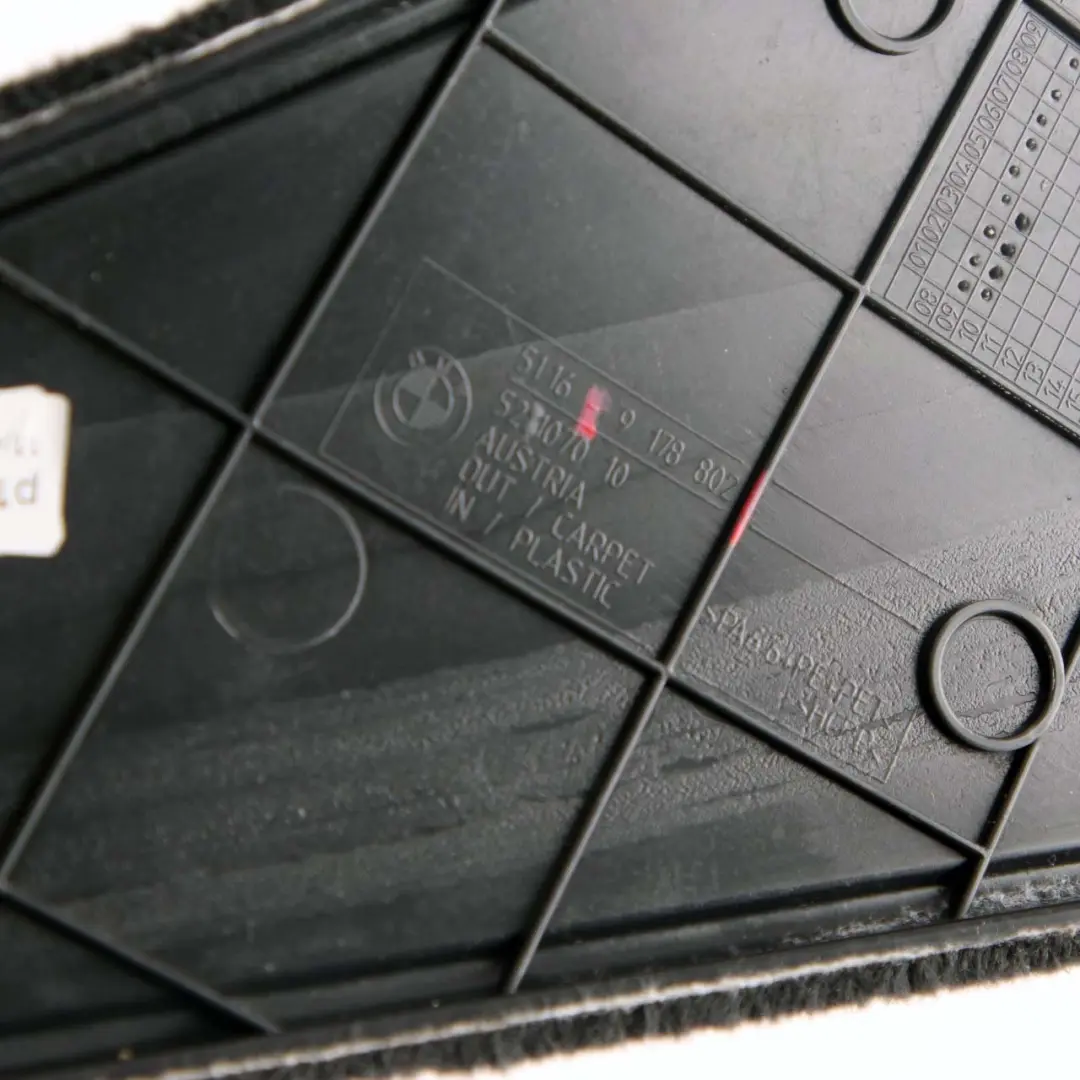 Front Right O/S Centre Console Trim Panel Cover Black to BMW 5 F07 GT with Part number 9187510 BMW 5 F07 GT Front Right O/S Centre Console Trim Panel Cover Black - SKU 9187510 - Part number 9187510