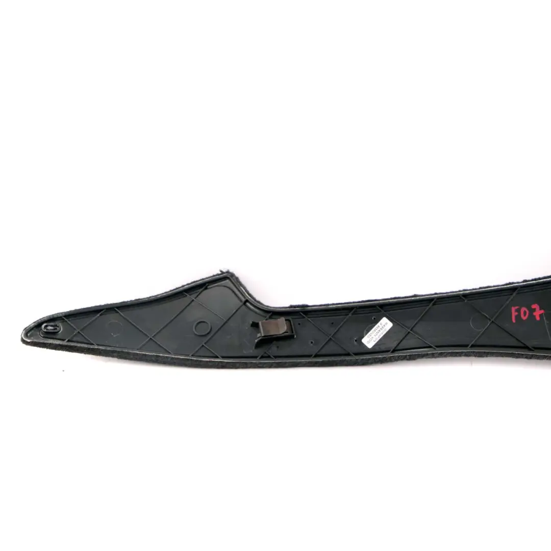 Front Right O/S Centre Console Trim Panel Cover Black to BMW 5 F07 GT with Part number 9187510 BMW 5 F07 GT Front Right O/S Centre Console Trim Panel Cover Black - SKU 9187510 - Part number 9187510