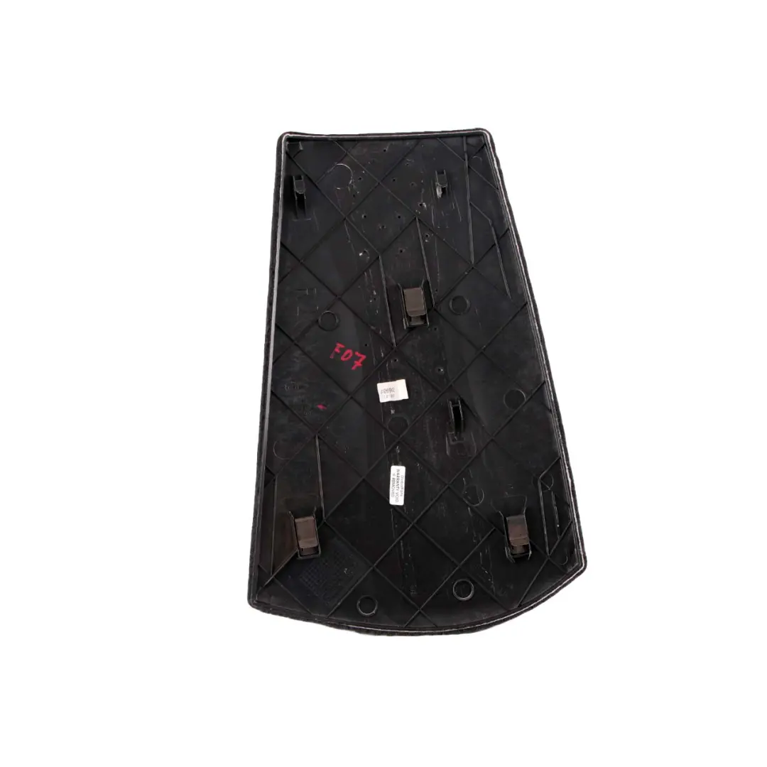 BMW F07 GT Embellecedor Panel Cubierta Consola Central Trasera Negro 9178804 - SKU 9187518 - Número de pieza 9187518