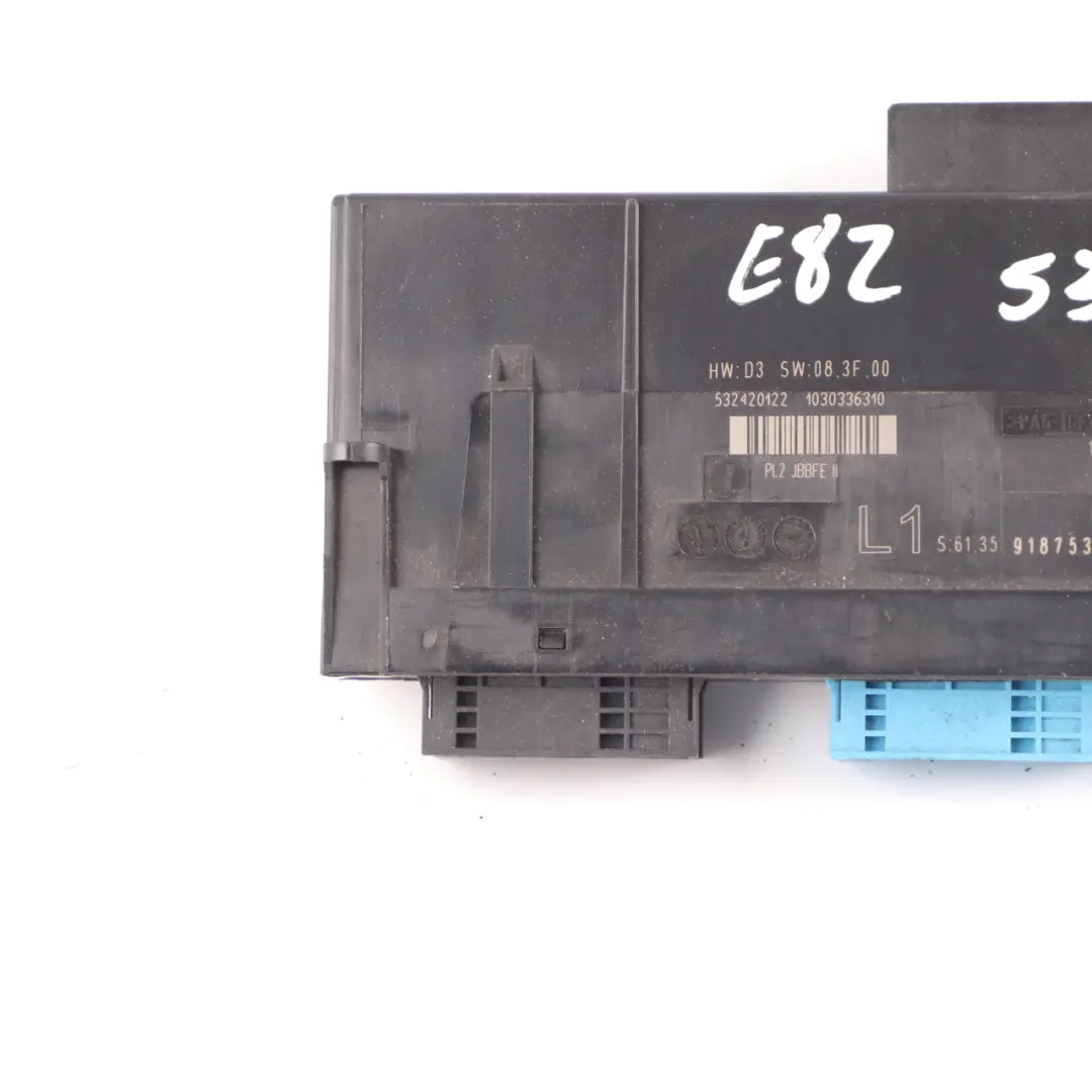 BMW E82 Boîte jonction du module de commande de la carrosserie L1 PL2 JBBFE II - SKU 9187533-1 - Numéro de pièce 9187533
