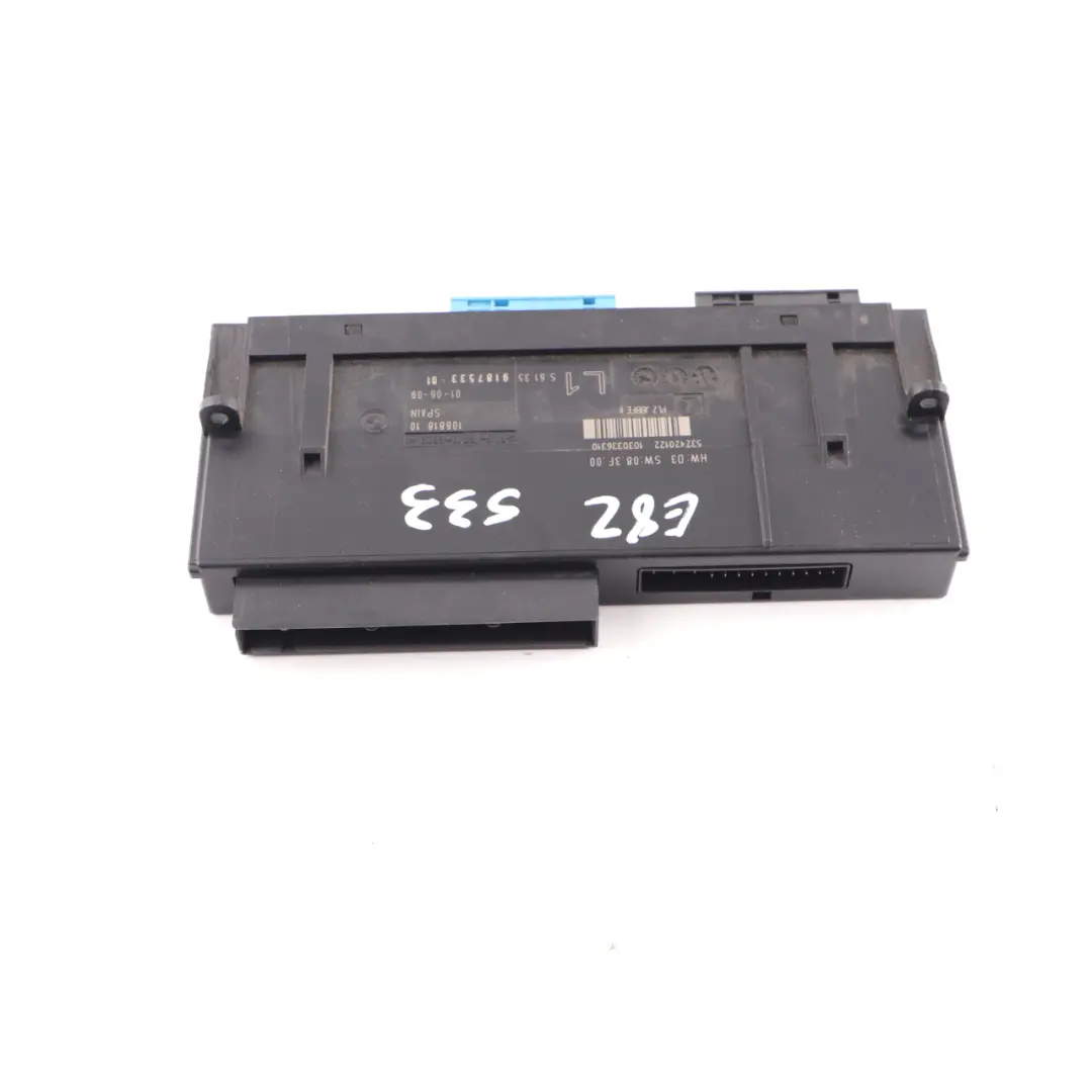 BMW E82 Boîte jonction du module de commande de la carrosserie L1 PL2 JBBFE II - SKU 9187533-1 - Numéro de pièce 9187533