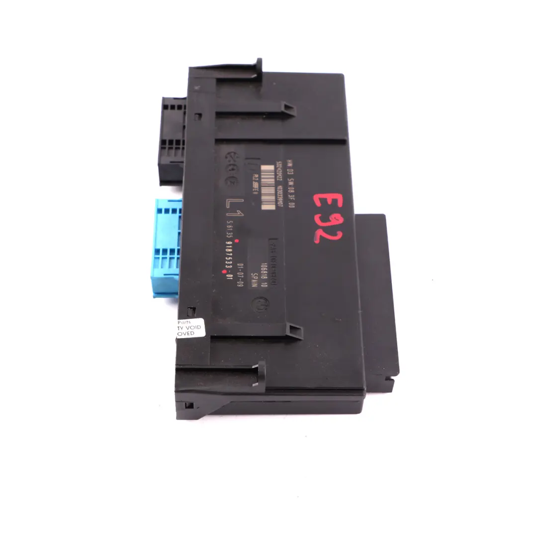 BMW E92 ECU Body Control Module Junction Box L1 PL2 JBBFE II - SKU 9187533 - Part number 9187533