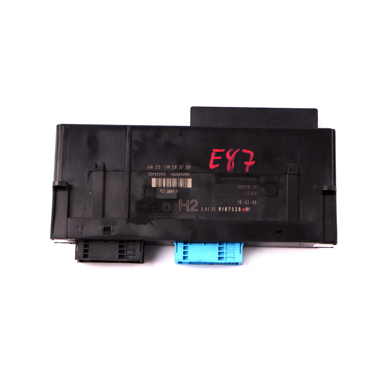 BMW E87 ECU Módulo Control del Cuerpo H2 Caja de Conexiones PL2 JBBFE II 9187539