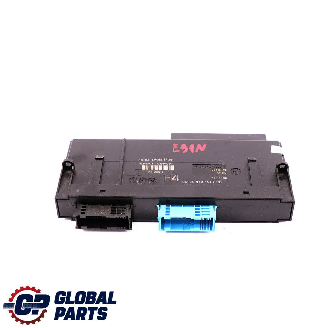 ECU Body Control Module H4 PL2 JBBFE Junction Box to BMW E91 LCI with Part number 9187544 BMW E91 LCI ECU Body Control Module H4 PL2 JBBFE Junction Box - SKU 9187544 - Part number 9187544