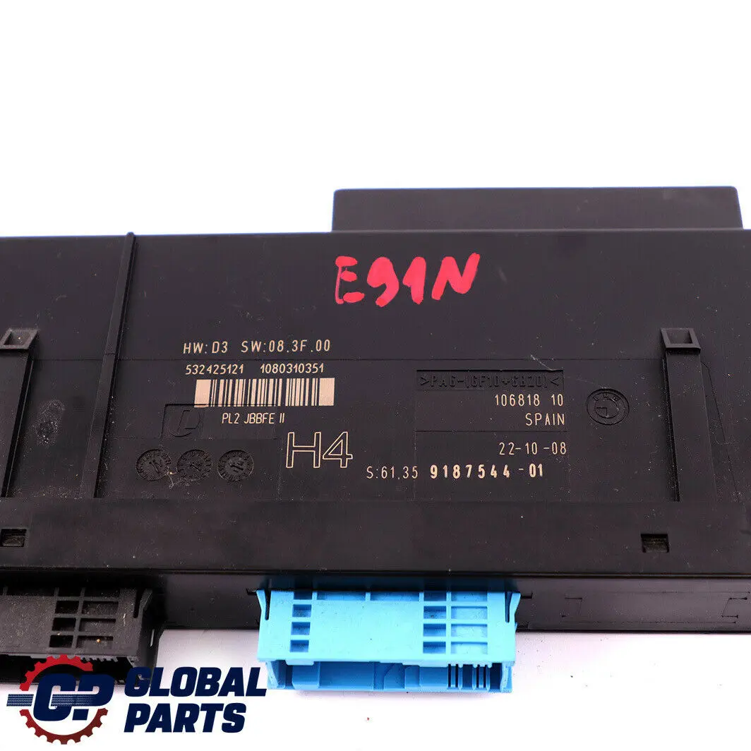 BMW E91 LCI ECU Body Control Module H4 PL2 JBBFE Junction Box - SKU 9187544 - Numéro de pièce 9187544