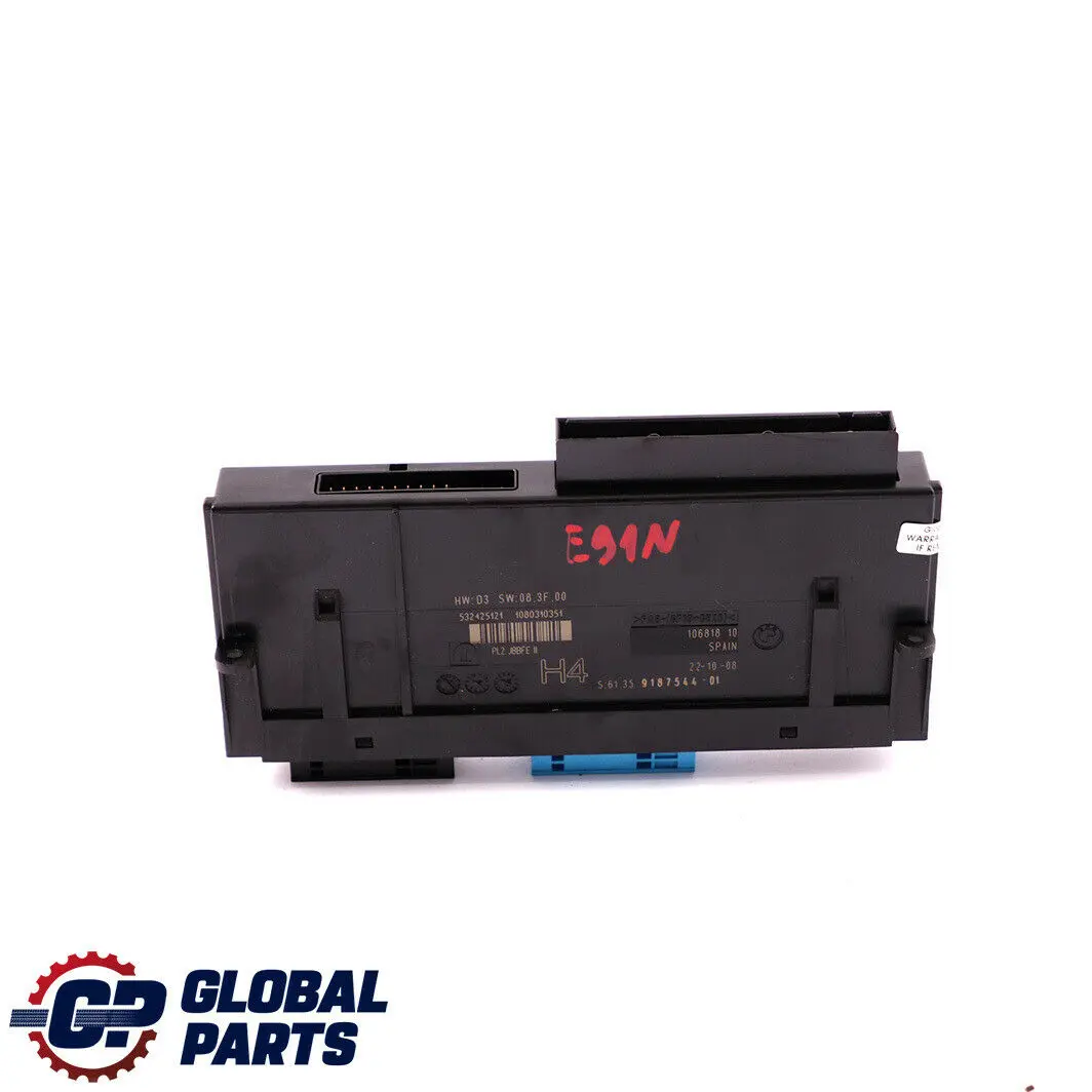 ECU Body Control Module H4 PL2 JBBFE Junction Box to BMW E91 LCI with Part number 9187544 BMW E91 LCI ECU Body Control Module H4 PL2 JBBFE Junction Box - SKU 9187544 - Part number 9187544