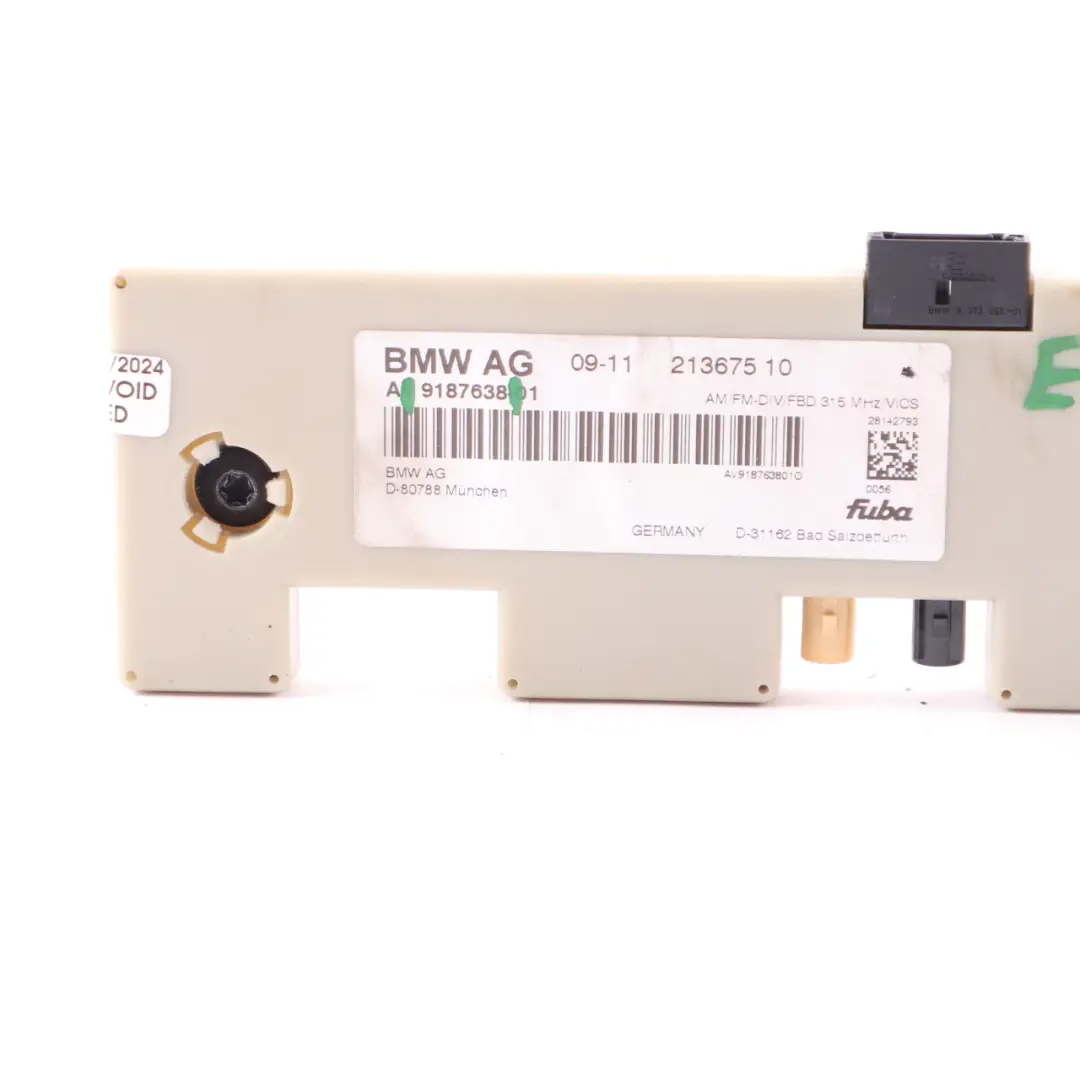 Antenna Amplificatore BMW E82 E90 E92 Diversity Unità 315 MHZ per con numero di parte 9187638 Antenna Amplificatore BMW E82 E90 E92 Diversity Unità 315 MHZ - SKU 9187638 - Numero di parte 9187638