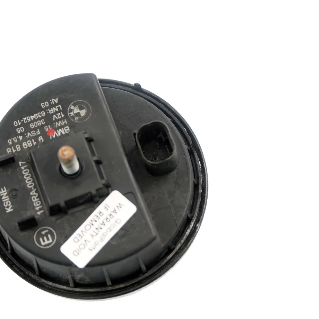 Alarm Siren Horn to BMW E60 E61 E65 E66 E67 E87 E90 with Part number 9189818 BMW E60 E61 E65 E66 E67 E87 E90 Alarm Siren Horn - SKU 9189818 - Part number 9189818