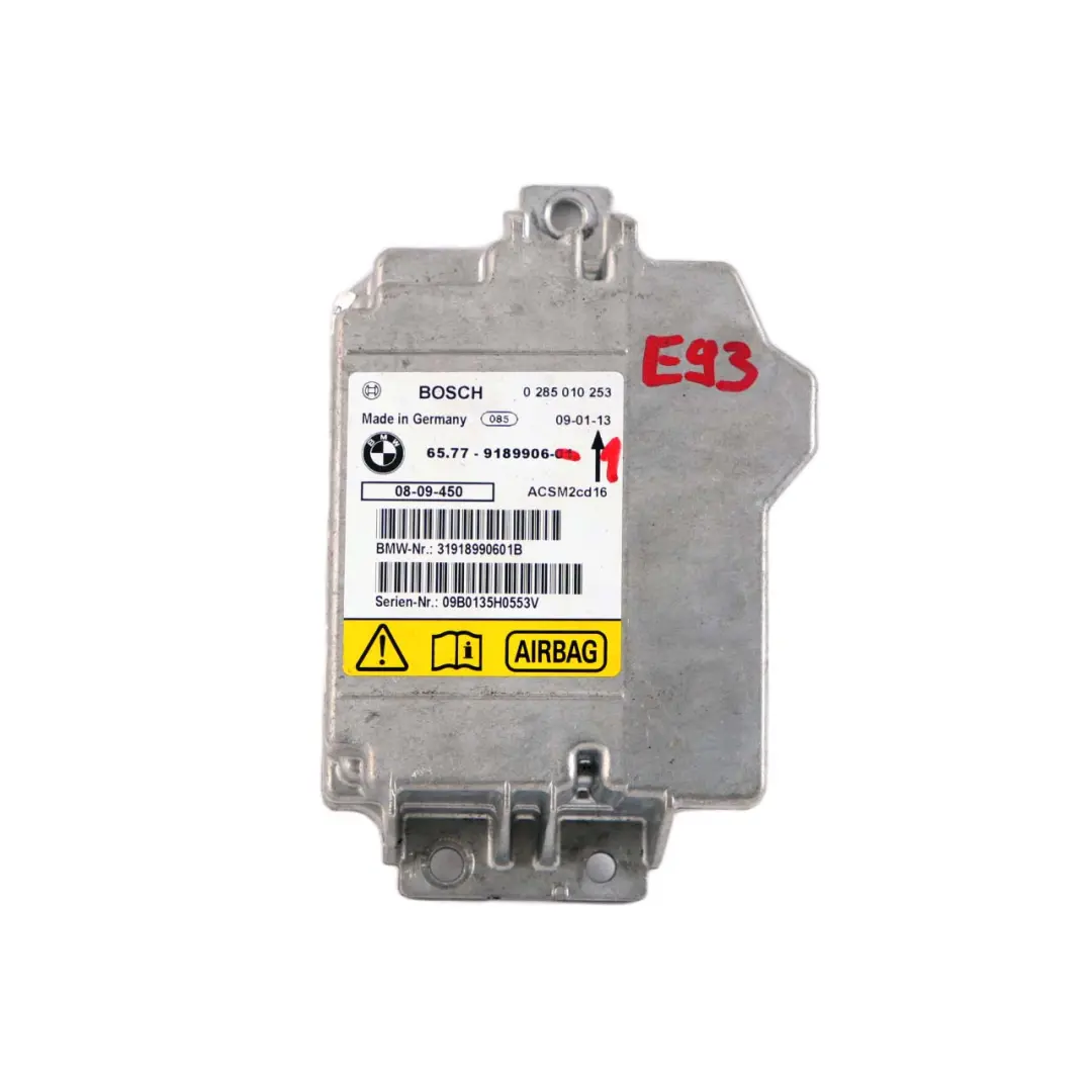 Módulo De Aire Unidad De Control ECU para BMW E88 E93 LCI con número de pieza 9189906 BMW E88 E93 LCI Módulo De Aire Unidad De Control ECU - SKU 9189906-1 - Número de pieza 9189906