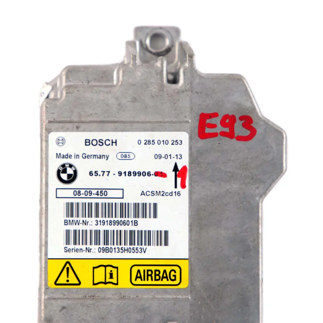 BMW E88 E93 LCI Air Module Control Unit ECU - SKU 9189906-1 - Part number 9189906