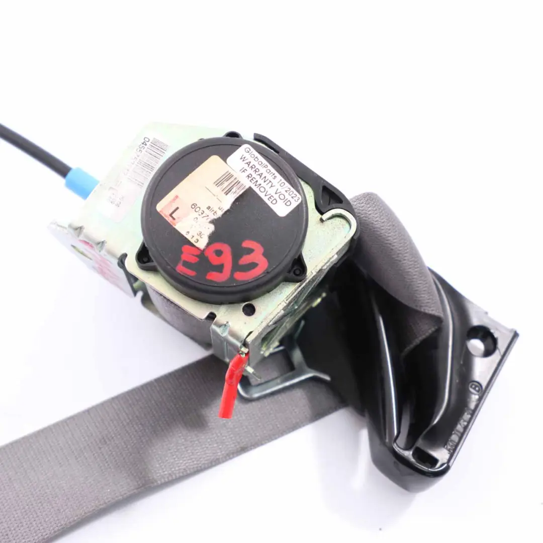 BMW E93 Cabrio Ceinture sécurité supérieure Ceinture avant gauche Gris - SKU 9190237 - Numéro de pièce 9190237