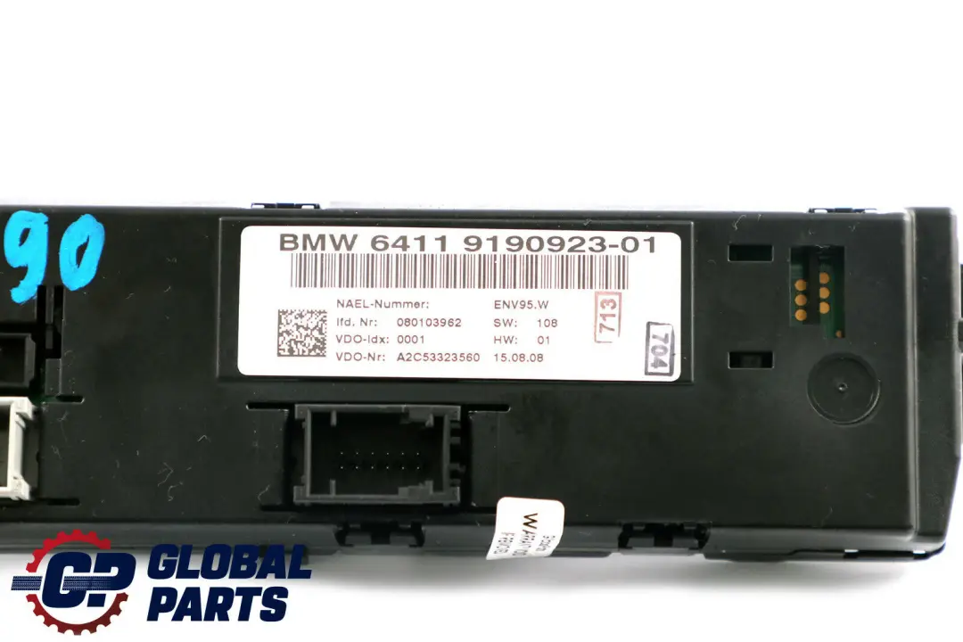 BMW Serie 1 3 E87 E90 E91 LCI Controllo Aria Condizionata - SKU 9190923 - Numero di parte 9190923