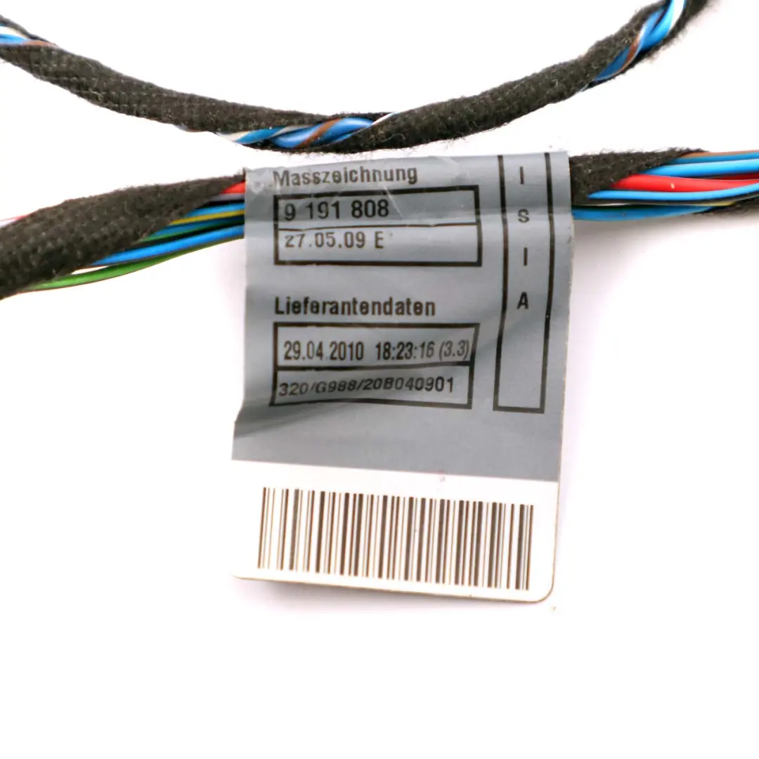 Cableado Mazo Puerta Lado Conductor Cableado Set para BMW X1 E84 con número de pieza 9191410 BMW X1 E84 Cableado Mazo Puerta Lado Conductor Cableado Set - SKU 9191410 - Número de pieza 9191410