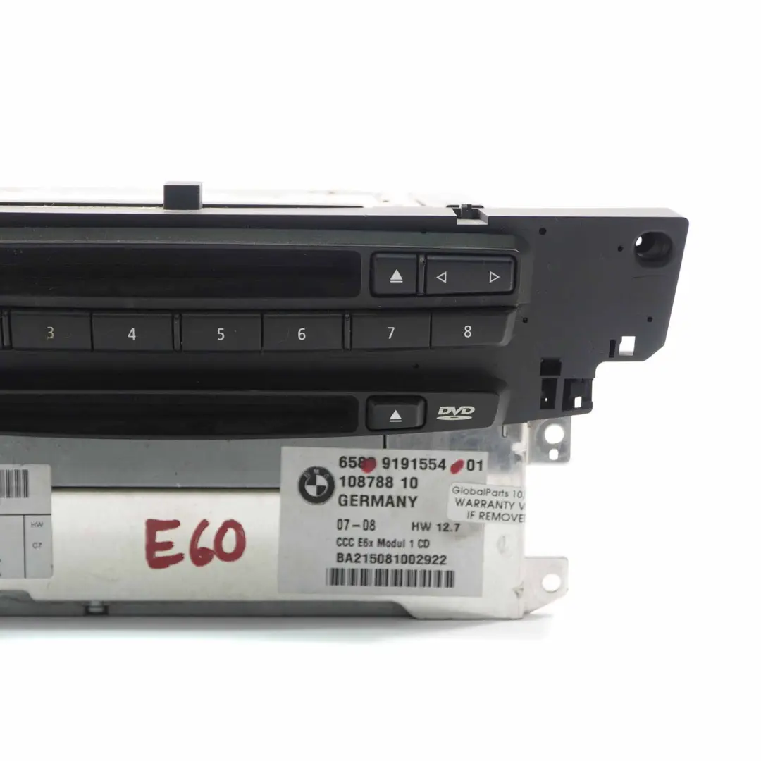  Navigation Head Unit BMW E60 E61 CCC CD Sat Nav Player System Controller - SKU 9191554 - Part number 9191554