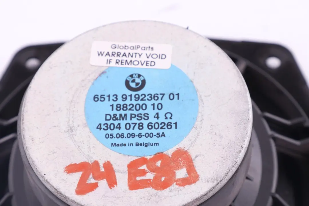 Woofer Door Mid-Rang Stereo Speaker Hifi Left Right to BMW Z4 E89 with Part number 9192367 BMW Z4 E89 Woofer Door Mid-Rang Stereo Speaker Hifi Left Right - SKU 9192367 - Part number 9192367