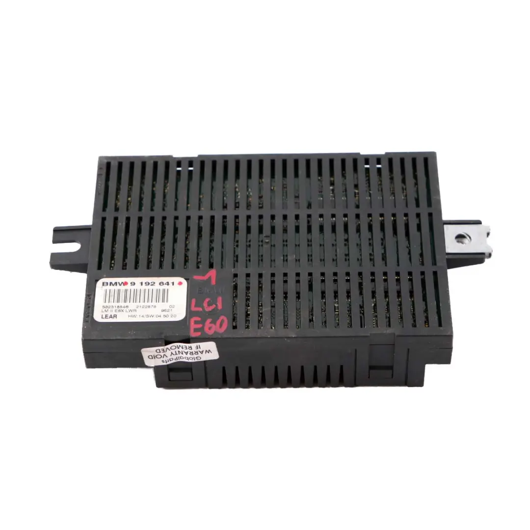 BMW 5 Series E60 LCI 1 Light Module Control Unit ECU Lear LM II E6X LWR - SKU 9192641-1 - Part number 9192641