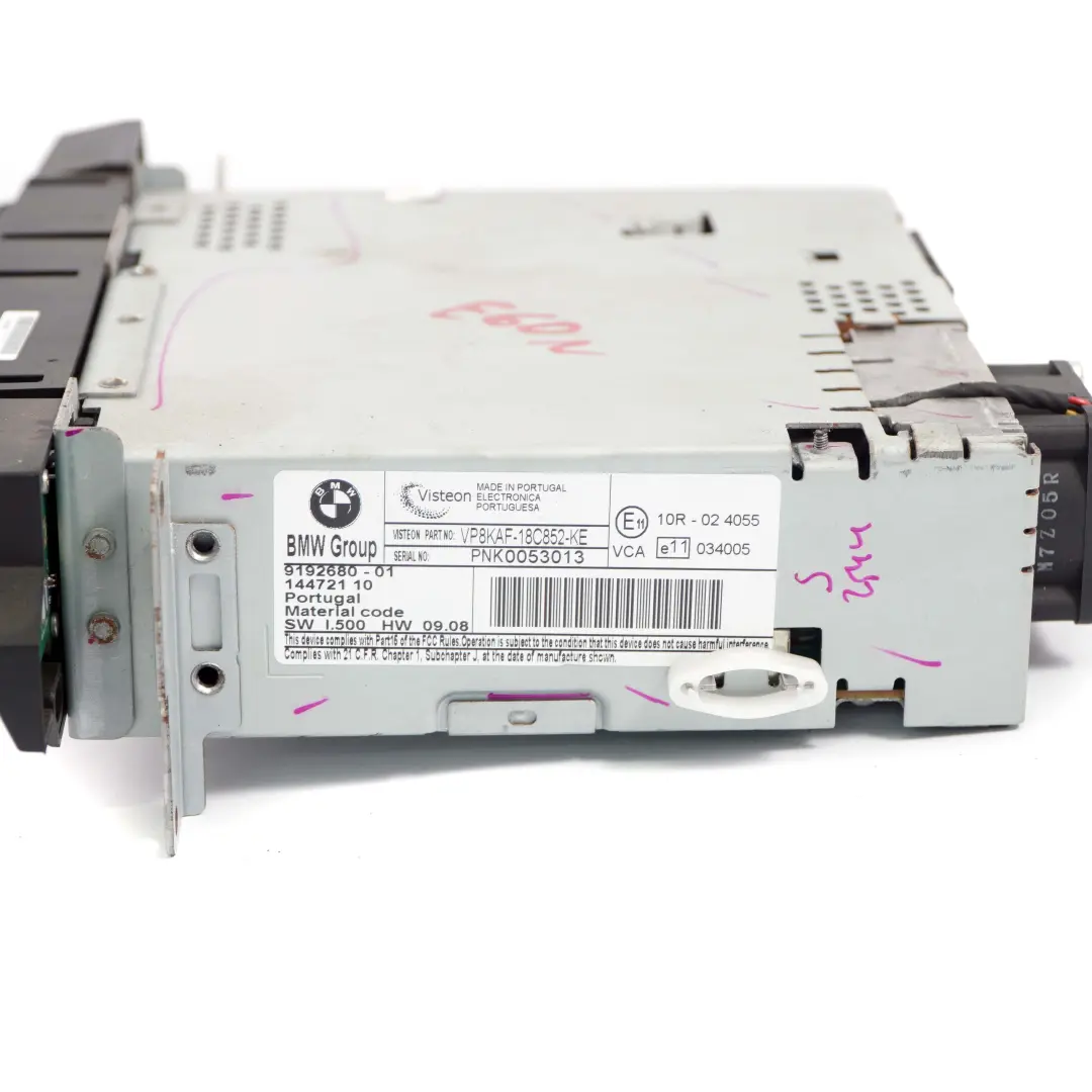 CHAMP Business Radio Audio System für BMW 5 6 E60 LCI E63 mit Teilenummer 9192680 BMW 5 6 E60 LCI E63 CHAMP Business Radio Audio System - SKU 9192680 - Teilenummer 9192680