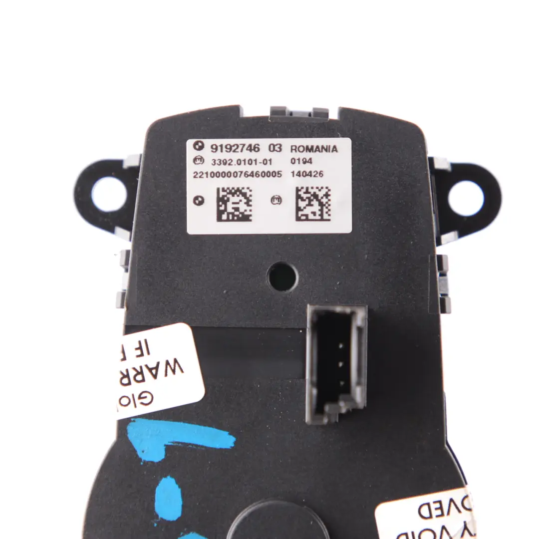 Controllo Interruttore Faro per BMW F10 F11 Elemento Di con numero di parte 9192746 BMW F10 F11 Elemento Di Controllo Interruttore Faro - SKU 9192746-1 - Numero di parte 9192746