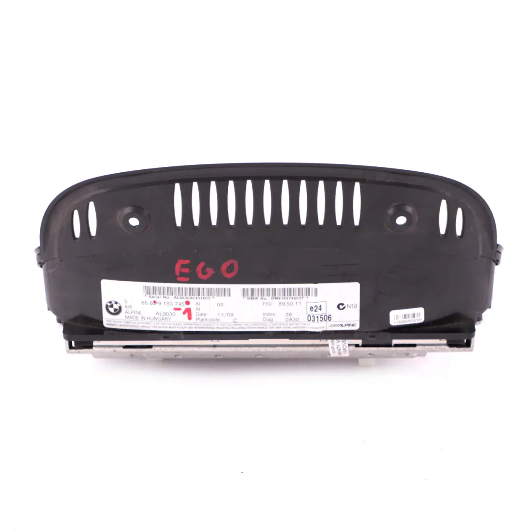BMW 3 5 E60 E61 E90 LCI 1 Ecran 8.8" Sat Nav - SKU 9193745-1 - Numéro de pièce 9193745