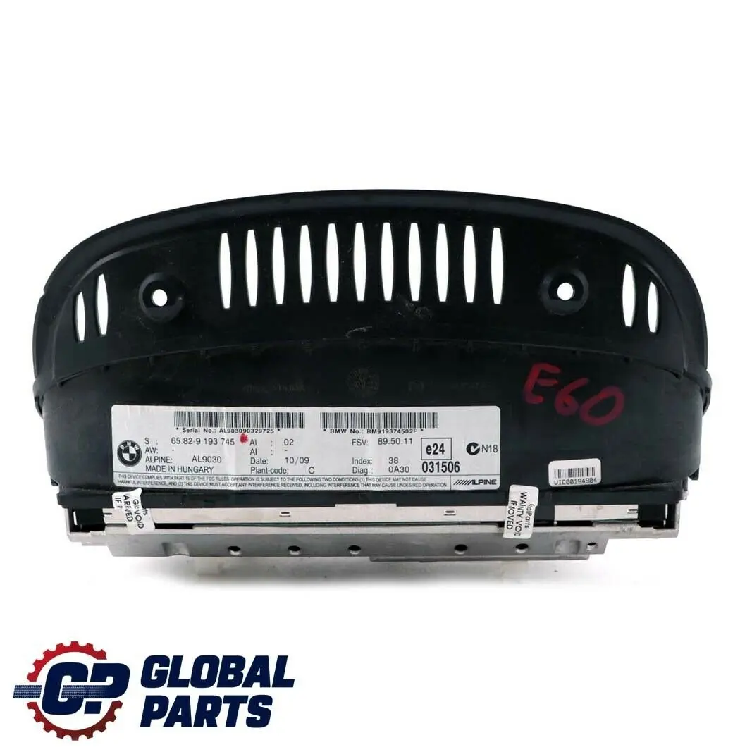 BMW 3 5 E60 E61 E90 LCI Ecran d'affichage 8.8" Moniteur Sat Nav - SKU 9193745 - Numéro de pièce 9193745