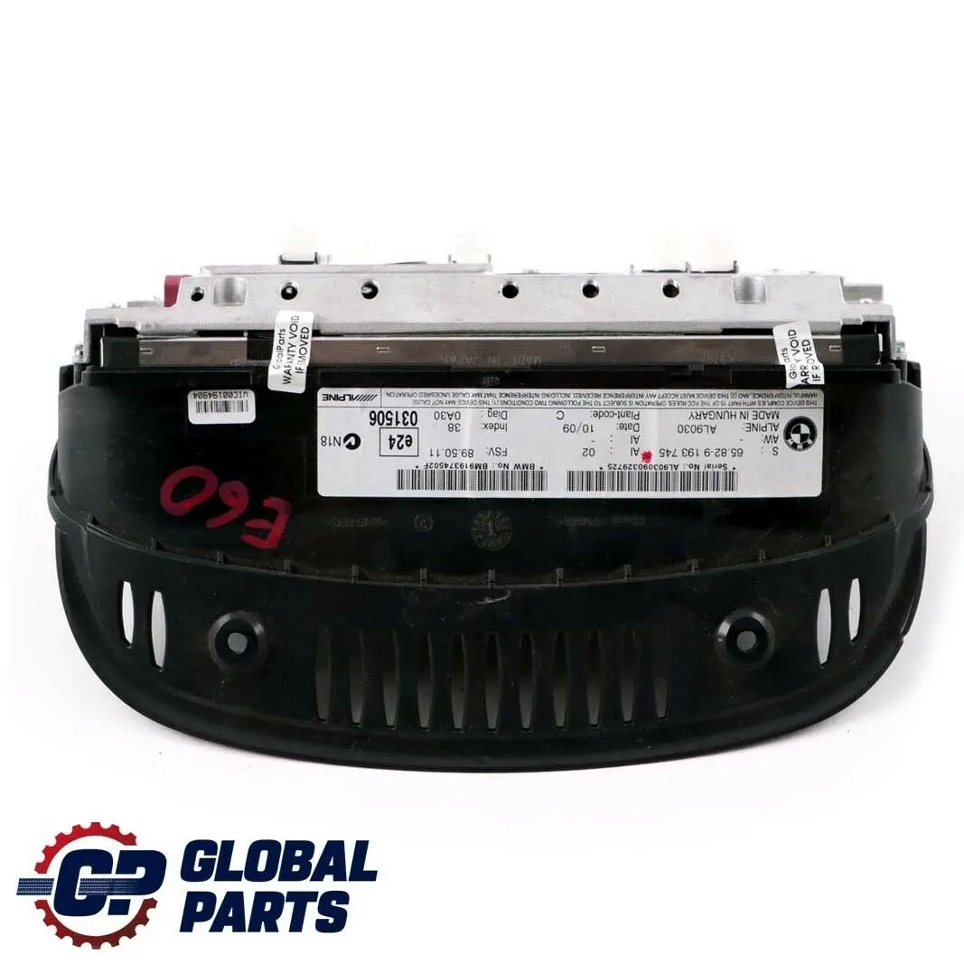 BMW 3 5 E60 E61 E90 LCI Ecran d'affichage 8.8" Moniteur Sat Nav - SKU 9193745 - Numéro de pièce 9193745