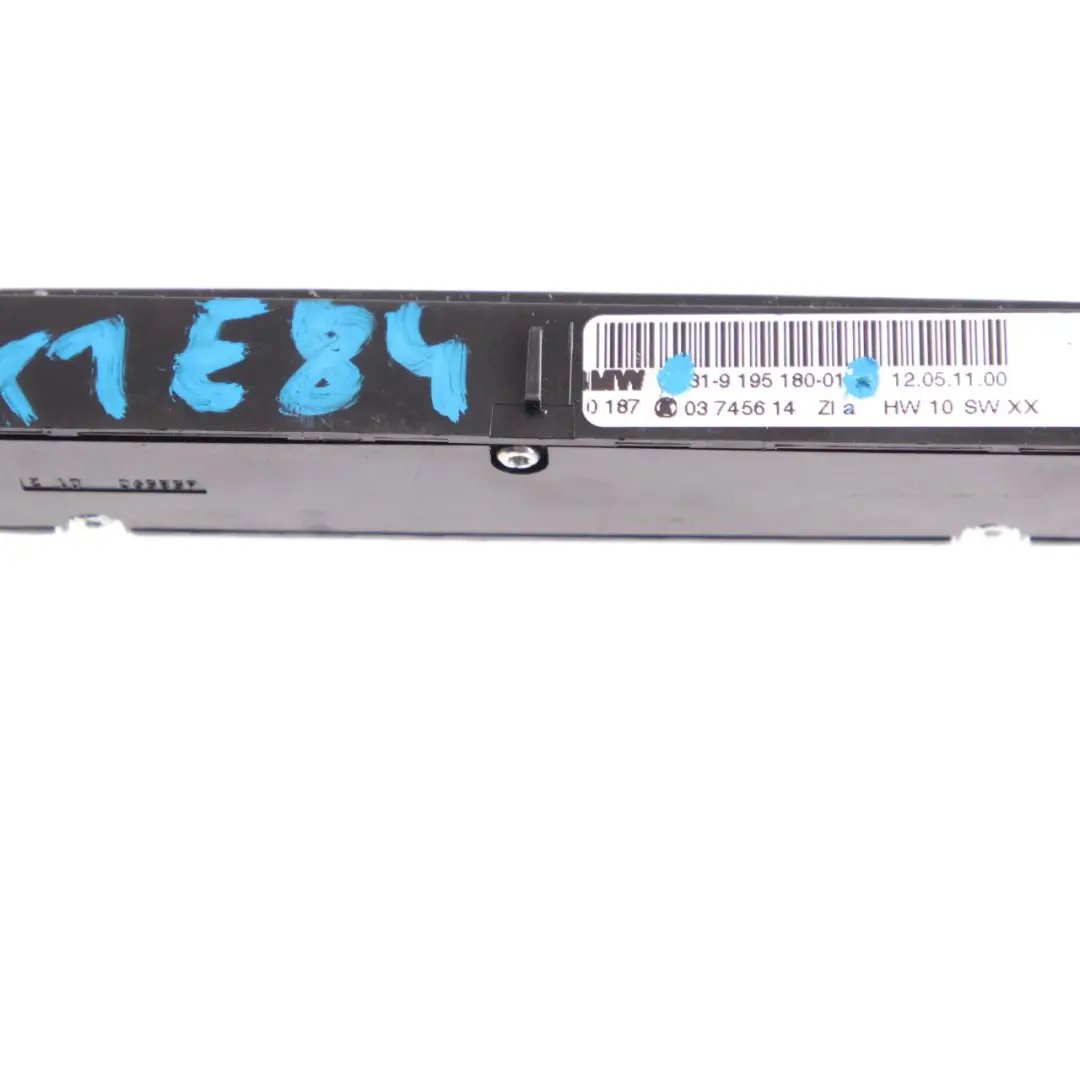 Panel Interruptores BMW X1 E84 Consola Salpicadero PDC DTC Unidad para con número de pieza 9195180 Panel Interruptores BMW X1 E84 Consola Salpicadero PDC DTC Unidad - SKU 9195180 - Número de pieza 9195180