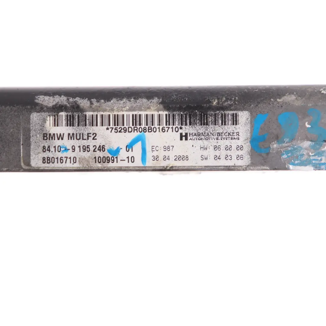 Bluetooth Hands Free MULF2 Control Unit Module ECU to BMW E81 E87 E90 E91 with Part number 9195246 BMW E81 E87 E90 E91 Bluetooth Hands Free MULF2 Control Unit Module ECU - SKU 9195246-1 - Part number 9195246