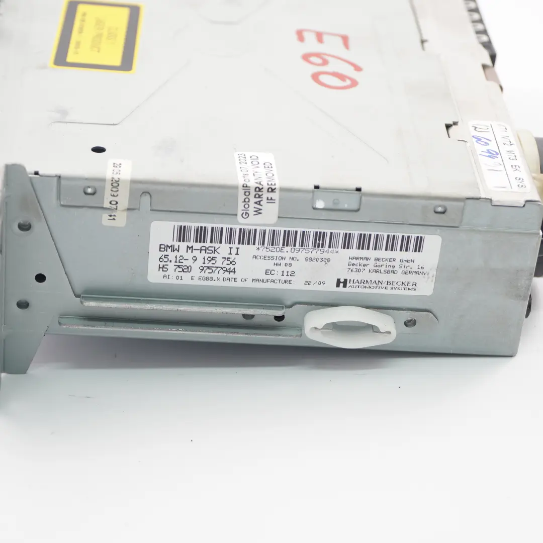 BMW E60 LCI Radio Player Audio System Controller Head Unit - SKU 9195756-2 - Part number 9195756