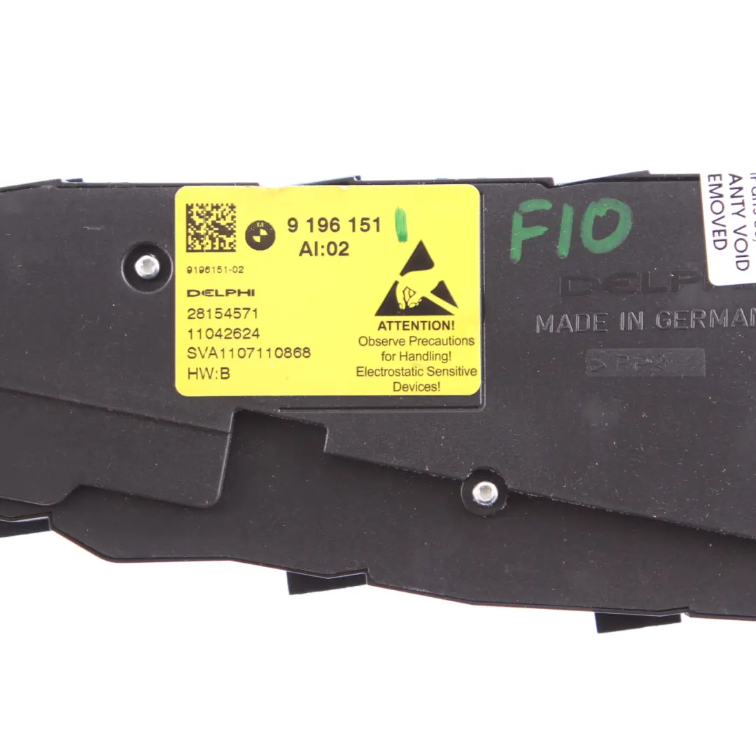 Adjustment Switch BMW F01 F10 F11 Front Right O/S Panel Unit to Seat with Part number 9196151 Seat Adjustment Switch BMW F01 F10 F11 Front Right O/S Panel Unit - SKU 9196151 - Part number 9196151