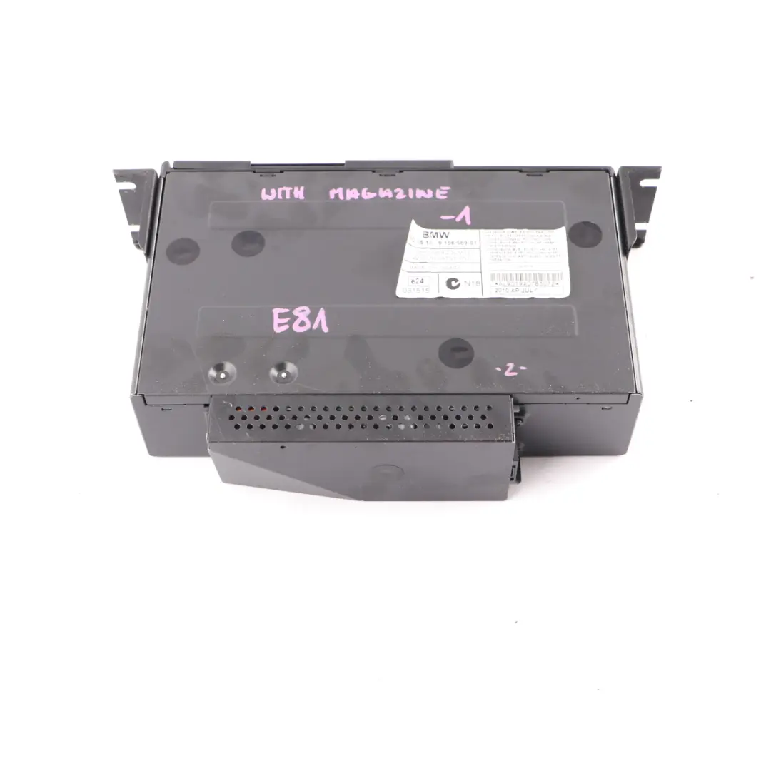 6-disc CD Changer Senza Rivista per BMW E81 E87 E90 E91 E92 con numero di parte 9196669 BMW E81 E87 E90 E91 E92 6-disc CD Changer Senza Rivista - SKU 9196669-1 - Numero di parte 9196669