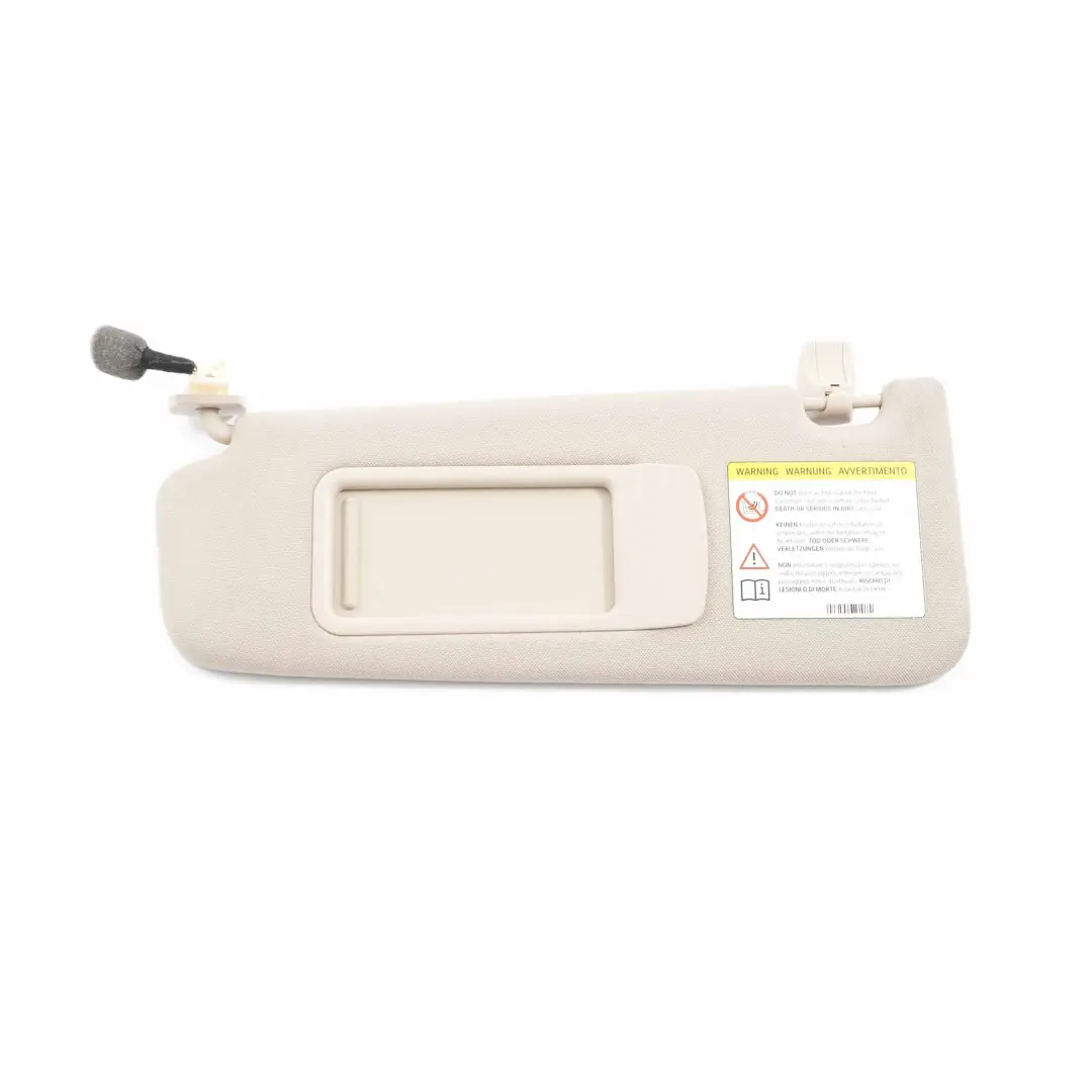 Sun Visor BMW F10 F11 Mirror Sunvisor Left N/S Trim Panel Oyster to with Part number 9196683 Sun Visor BMW F10 F11 Mirror Sunvisor Left N/S Trim Panel Oyster - SKU 9196683 - Part number 9196683