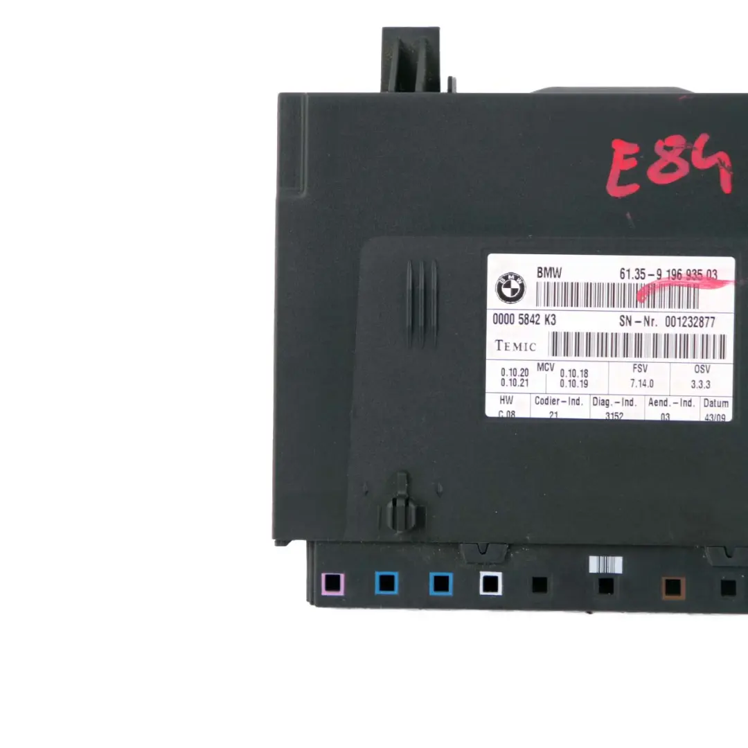 Seat Module BMW X1 E84 E87 E90 E91 Seating Control Unit ECU - SKU 9196935 - Part number 9196935