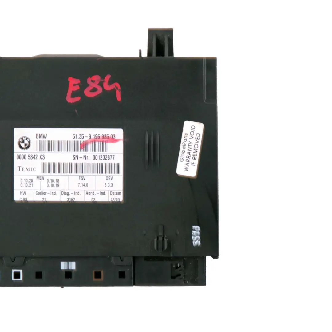 Seat Module BMW X1 E84 E87 E90 E91 Seating Control Unit ECU - SKU 9196935 - Part number 9196935