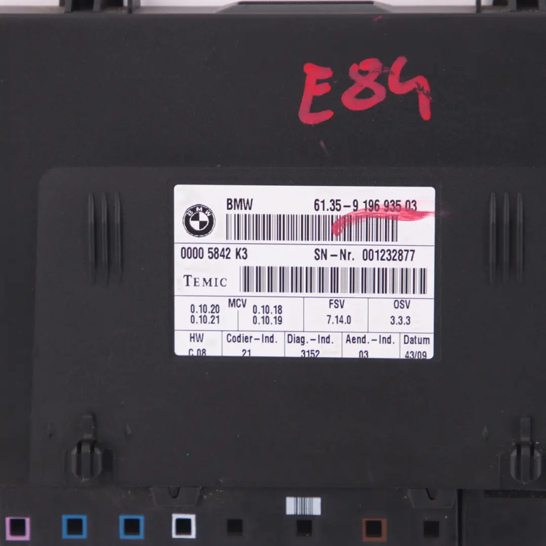 Seat Module BMW X1 E84 E87 E90 E91 Seating Control Unit ECU - SKU 9196935 - Part number 9196935