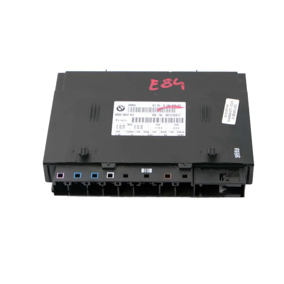 Seat Module BMW X1 E84 E87 E90 E91 Seating Control Unit ECU - SKU 9196935 - Part number 9196935