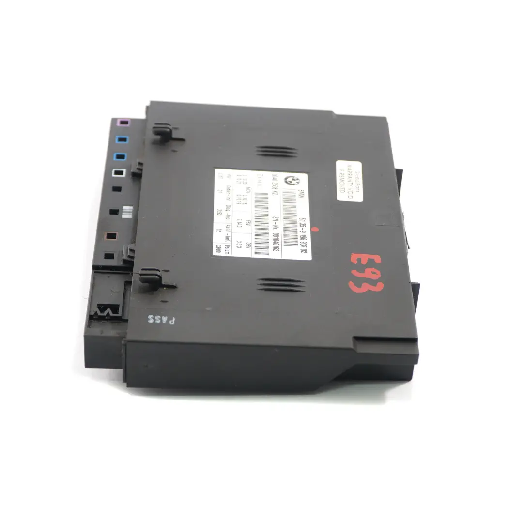 BMW E93 Modulo Unita di Controllo Sedili Convertibili ECU FSV 7.10.0 - SKU 9196937 - Numero di parte 9196937