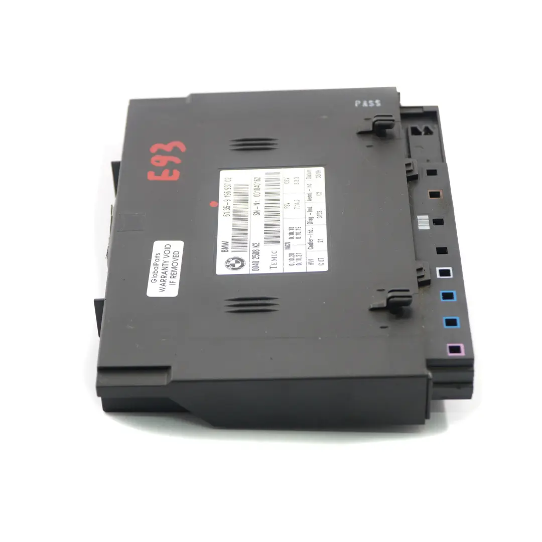BMW E93 Convertible Seat Control Unit Module ECU FSV 7.14.0 - SKU 9196937 - Part number 9196937
