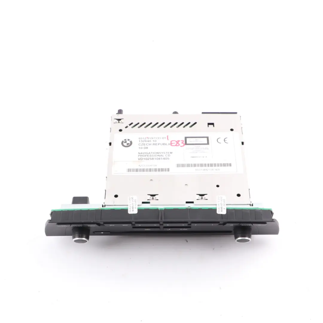 BMW X3 Z4 E83 E85 Cid Panel Autoradio CD Radio Systeme Audio 9166376 - SKU 9197131 - Numéro de pièce 9197131